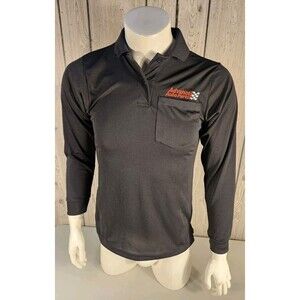 Advance Auto Parts Black Polo Shirt Womens Small Employee Work Long Sleeve